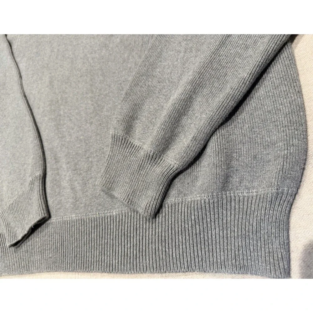 Banana Republic Men’s Gray 100% Cotton Knit Crewneck Sweater Size Small